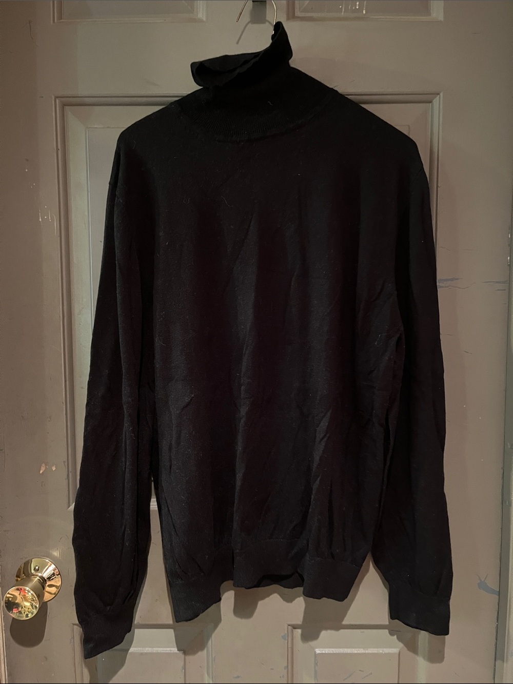 Paul Fredrick Black Turtleneck Sweater sz xxl